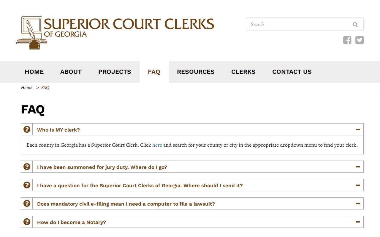 Early County docket search Georgia Clerks public access