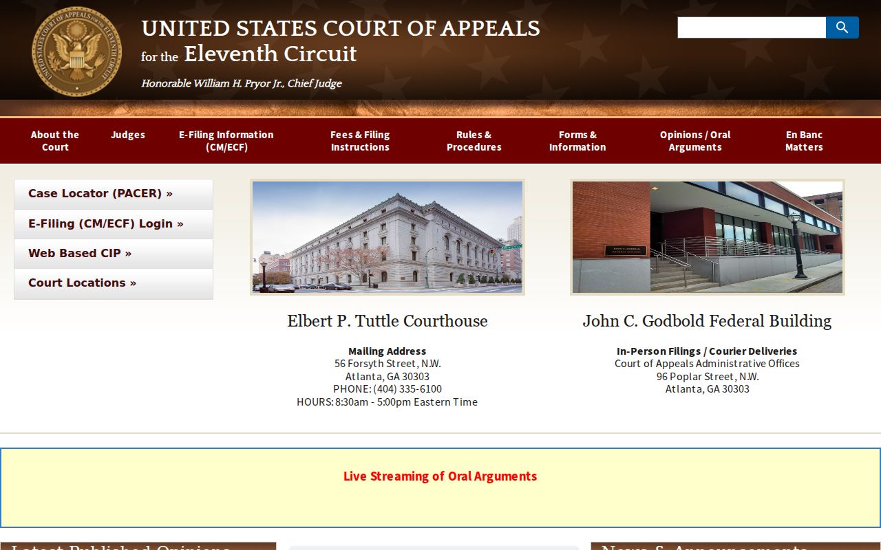 Damascus, Early County, Georgia court records and federal appellate route