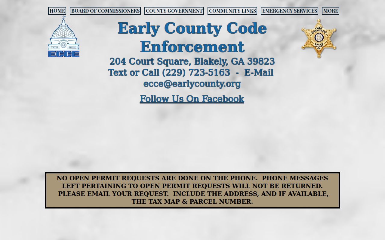 Early County court docket code enforcement route