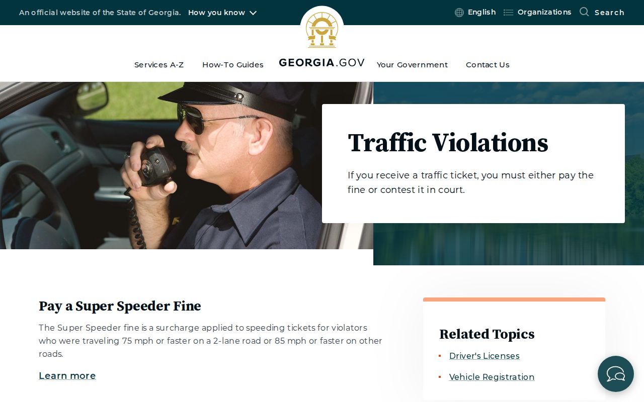 Early County traffic court records Georgia traffic guidance
